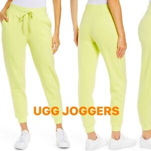 UGG Fleece Joggers – Size XS – Soft Neon Lime – NWT
